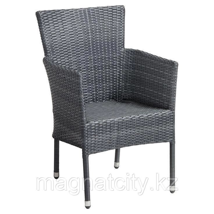Кресло-стул плетенный из ротанга с подушками (коричневый) от компании Atlanta Интернет-Магазин - фото 1