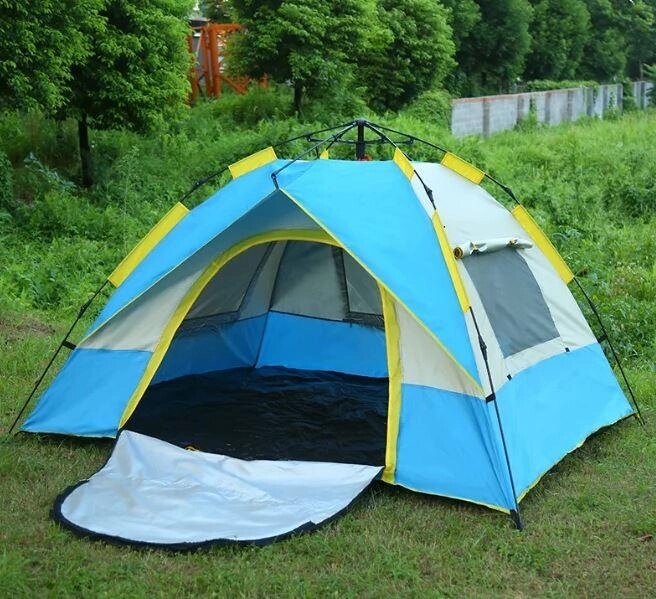 Палатка туристическая JJ-005 синяя от компании Atlanta Интернет-Магазин - фото 1