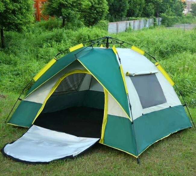 Палатка туристическая JJ-005 зелёная от компании Atlanta Интернет-Магазин - фото 1