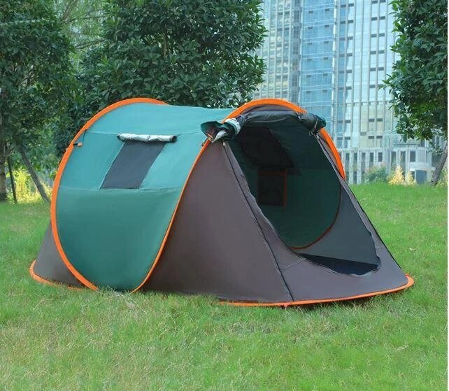 Палатка туристическая JJ-008 зелёная от компании Atlanta Интернет-Магазин - фото 1
