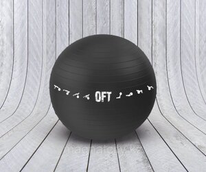 Гимнастический мяч 75 см для коммерческого использования черный (FT-GBPRO-75BK)