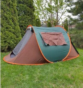Палатка туристическая JJ-008 коричневая в Алматы от компании Atlanta Интернет-Магазин