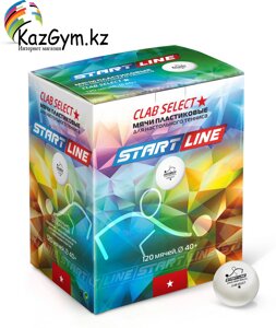 Шарики для настольного тенниса Club Select 1* (120 мячей в упаковке, белые)