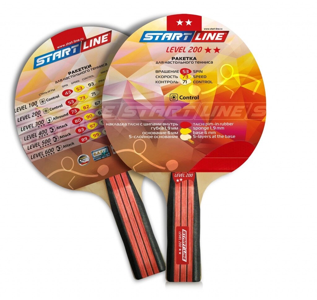 Ракетка теннисная Start Line Level 200 - для начинающих игроков и любителей от компании Atlanta Интернет-Магазин - фото 1