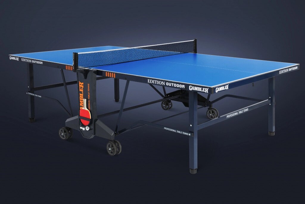 Теннисный стол Gambler EDITION Outdoor blue (США) от компании Atlanta Интернет-Магазин - фото 1