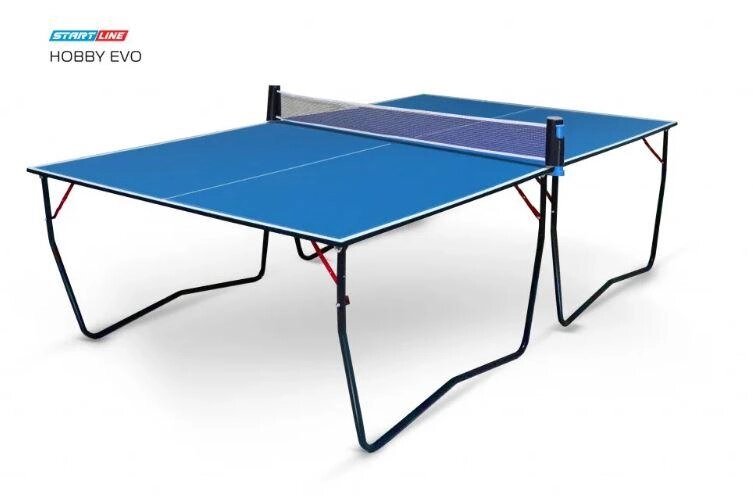 Теннисный стол Start Line Hobby EVO BLUE (без сетки) от компании Atlanta Интернет-Магазин - фото 1