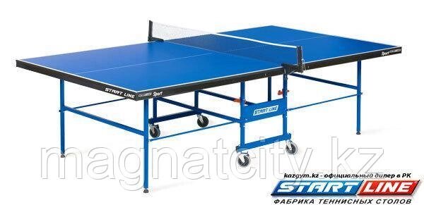 Теннисный стол Start Line Sport 18 мм, мет. кант, без сетки, регулируемые опоры от компании Atlanta Интернет-Магазин - фото 1