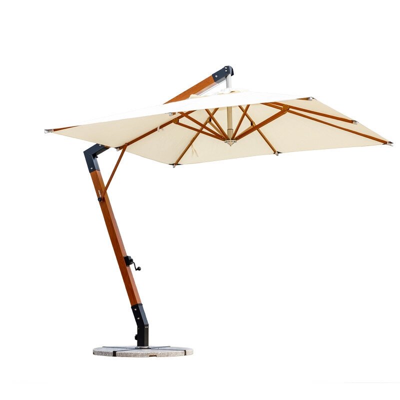 Зонт Wood Lux, 3х3м, квадратный, бежевый (с 4-мя утяжелителями) от компании Atlanta Интернет-Магазин - фото 1