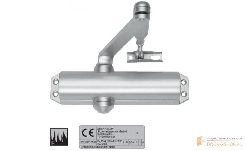 DC120-1-9005: Доводчик ABLOY DC 120 EN2/3/4, с рычажной тягой ФОП , BC, цвет - чёрный от компании «Алтын-Килит» - фото 1