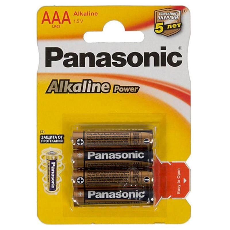 Panasonic      LR03  Alkaline  Power Blister*4 (CDS) от компании «Алтын-Килит» - фото 1