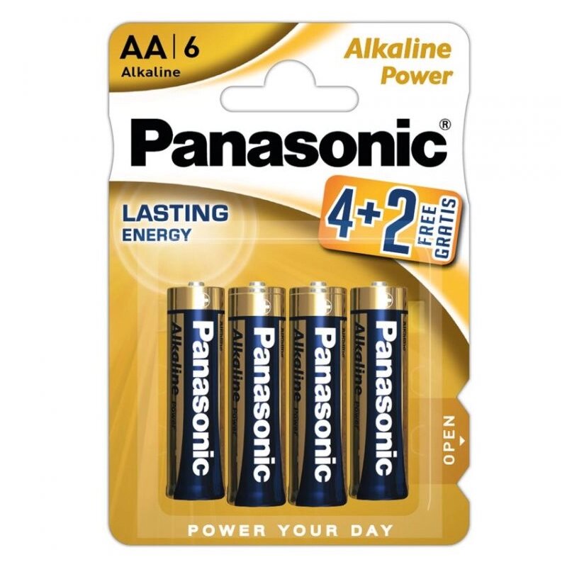 Panasonic    LR6 Alkaline   Power Blister*6 (4+2) от компании «Алтын-Килит» - фото 1