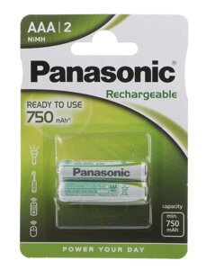 HHR-4MVE/2BD Аккумулятор PANASONIC 750 mAh R03 AAA BL2