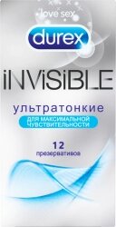 Дюрекс презервативы инвизибл 12 шт