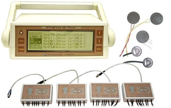 Измеритель плотности тепловых потоков и температуры 100-канальный ИТП-МГ4.03/Х (II) «Поток» от компании ГСИ Компани - фото 1