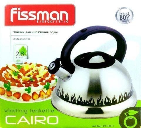 Чайник со свистком Fissman CAIRO KT-5011 [2,6 л] от компании SHOPPE • Лучшее – себе. - фото 1