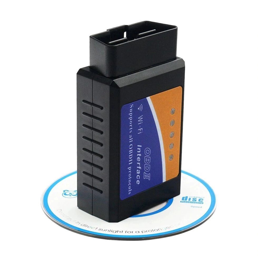 Cканер диагностический ELM327 OBD2 {V1.5, чип PIC18F25K80, Wi-Fi/Bluetooth} для автомобиля (Wi-Fi) от компании SHOPPE • Лучшее – себе. - фото 1