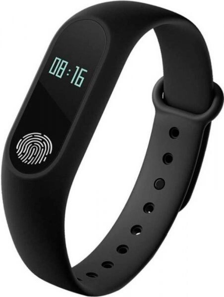 Фитнес-браслет с пульсометром Mi Band-2 (Черный) от компании SHOPPE • Лучшее – себе. - фото 1