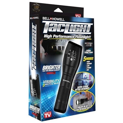 Фонарь водонепроницаемый тактический Tac Light [5 режимов яркости] от компании SHOPPE • Лучшее – себе. - фото 1