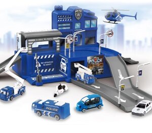 Игровой набор-конструктор «Парковка» GS Parking Lot с машинками из металла (Строители)