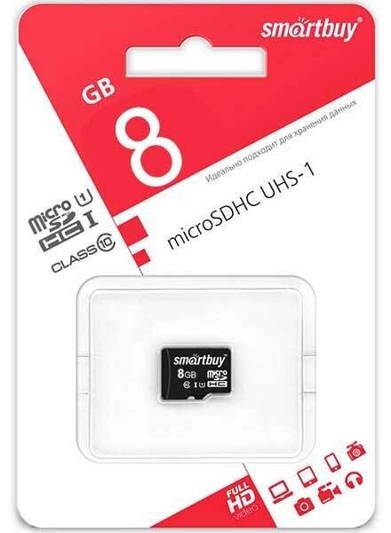 Карта памяти microSD SmartBuy SDCL10-00LE (8Gb Class 10) от компании SHOPPE • Лучшее – себе. - фото 1