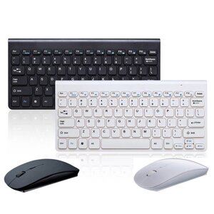 Комплект беспроводной клавиатура + мышь Mini Keyboard [2.4 GHz]Черный)