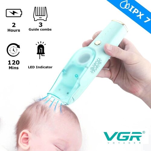 Машинка с вытяжкой для стрижки детей и младенцев VGR Baby V-151 {быстрая USB-зарядка, низкий уровень шума}