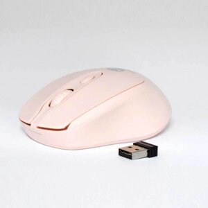 Мышь беспроводная для компьютера ZORNWEE Comfy {1600DPI, 4 кнопки, серия конфетных расцветок}Нежно-розовый)