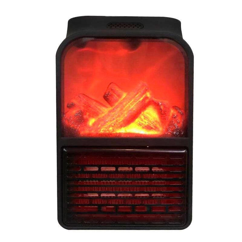 Обогреватель портативный с LCD-дисплеем, пультом д/у и имитацией камина Flame Heater JIEJIA от компании SHOPPE • Лучшее – себе. - фото 1