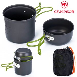 Набор туристической посуды CAMPSOR COOKING SET (4 предмета)