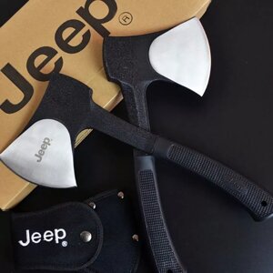 Топор туристический Jeep цельнометаллический с двумя чехлами