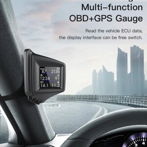 Бортовой компьютер-автосканер OBD2+GPS A401 {чтение/сброс ошибок, тест разгона и торможения}