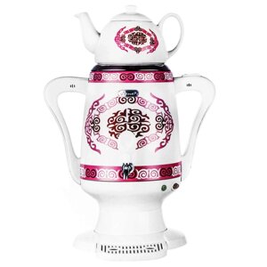 Самовар электрический с керамическим заварочным чайником NEWAL TEA SAMOVAR [4 л, 1800W] (Изумрудная)