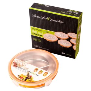 Контейнер пищевой на 3 секции STAINLESS STEEL Multi meal