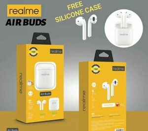 Наушники беспроводные Realme Buds Air BT 5.0 TWS с защитным чехлом для зарядного кейса