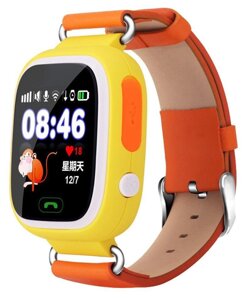 Умные часы детские с GPS Smart Baby Watch Q90 (Оранжевый)