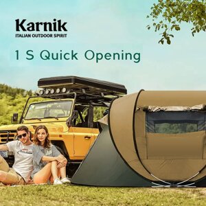 Палатка-автомат четырехместная быстросборная KARNIK Easy One touch pop-up (Кофейный коричневый)