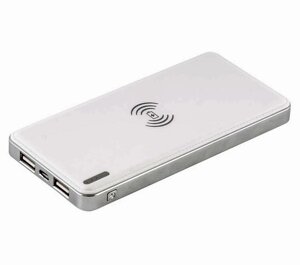 Мощный аккумулятор с функциями USB и беспроводной зарядки QIPlate 10000mAh