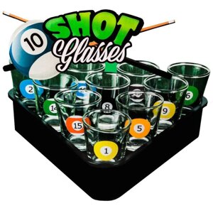 Набор стопок подарочный «Пьяный бильярд» SHOT Glasses