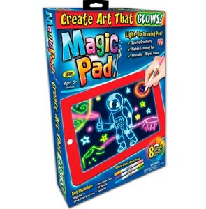 Планшет светодиодный MAGIC PAD с карточками для рисования