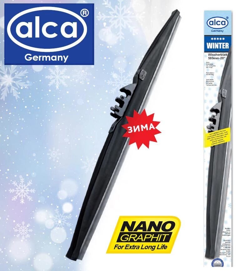 Щетка стеклоочистителя Alca WINTER NANO GRAPHIT для автомобиля (430мм 17") от компании SHOPPE • Лучшее – себе. - фото 1