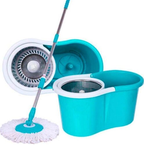 Швабра с металлической корзиной SPIN MOP 360 от компании SHOPPE • Лучшее – себе. - фото 1