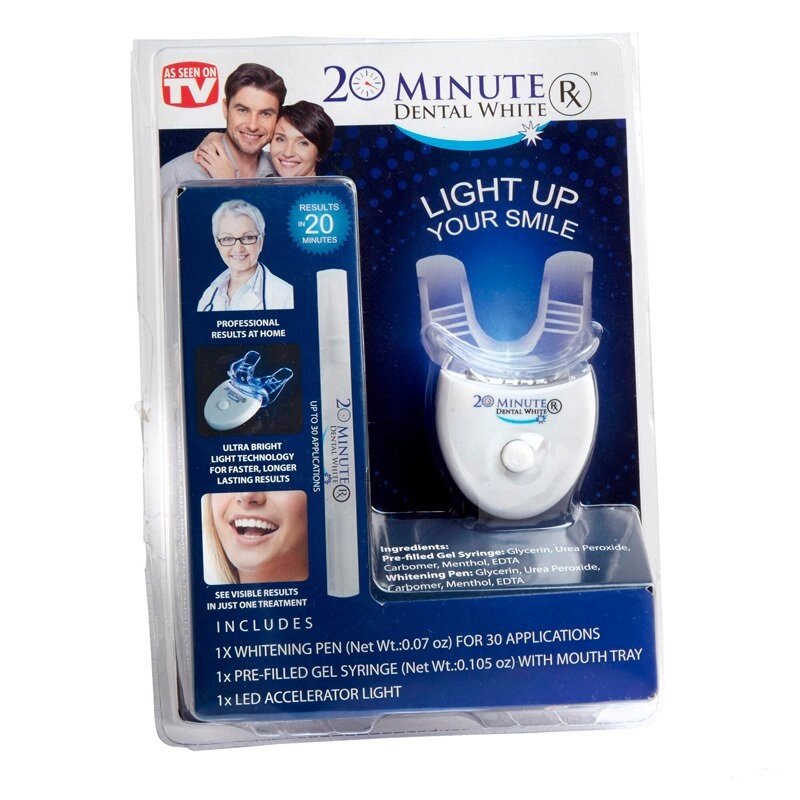 Система для отбеливания зубов 20 MINUTE Dental White от компании SHOPPE • Лучшее – себе. - фото 1