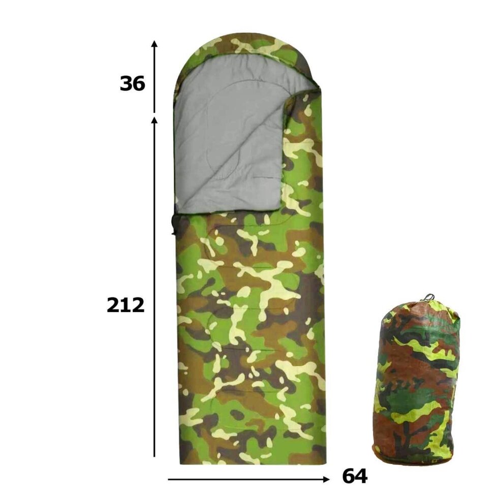 Спальный мешок PRIVAL Camo Comfort {212+36x64} от компании SHOPPE • Лучшее – себе. - фото 1