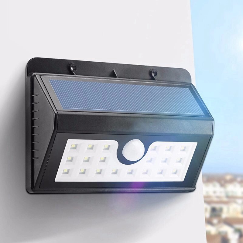 Светильник LED уличный на солнечной батарее с датчиком движения Solar Sensor Wall Light XF-6012 от компании SHOPPE • Лучшее – себе. - фото 1