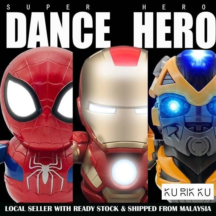 Танцующий интерактивный робот DANCE HERO (Человек-паук) от компании SHOPPE • Лучшее – себе. - фото 1