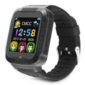 Умные детские часы-телефон с камерой, GPS-трекером и сенсорным экраном Smart Watch K3 (Черный)