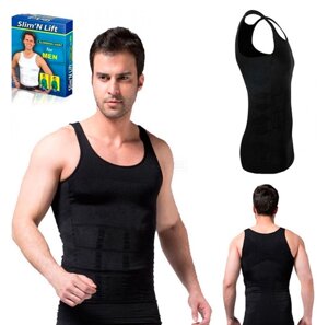 Утягивающая майка для мужчин Slim and Lift for men BLACK (XL)