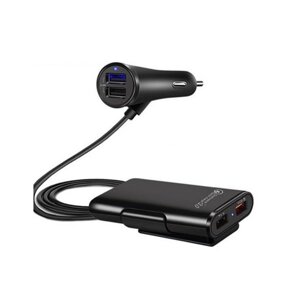 Зарядное устройство Quick Charge 3.0 для передних и задних пассажиров автомобиля [4 USB порта]