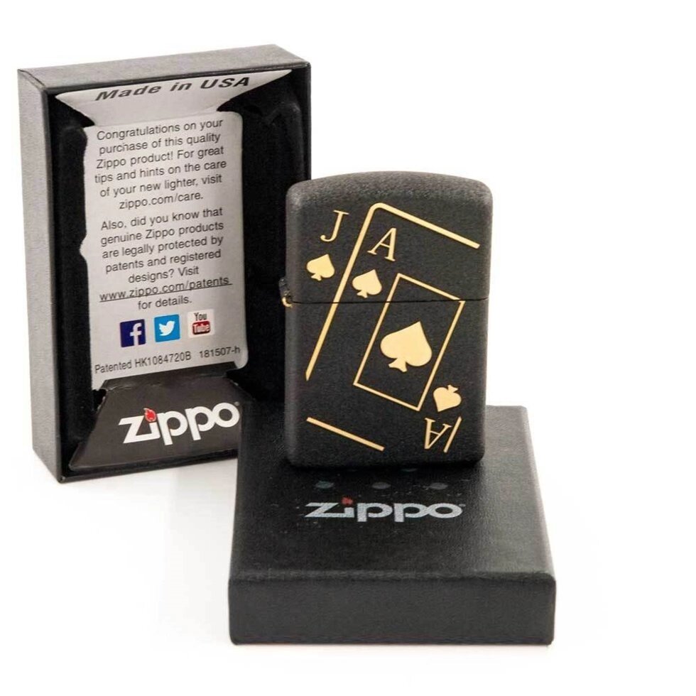 Зажигалка бензиновая ZIPPO (Козырный туз) от компании SHOPPE • Лучшее – себе. - фото 1