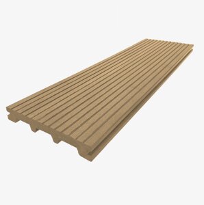 Террасная доска UnoDeck TITANIO RusDecking полнотелая, односторонняя, вельвет